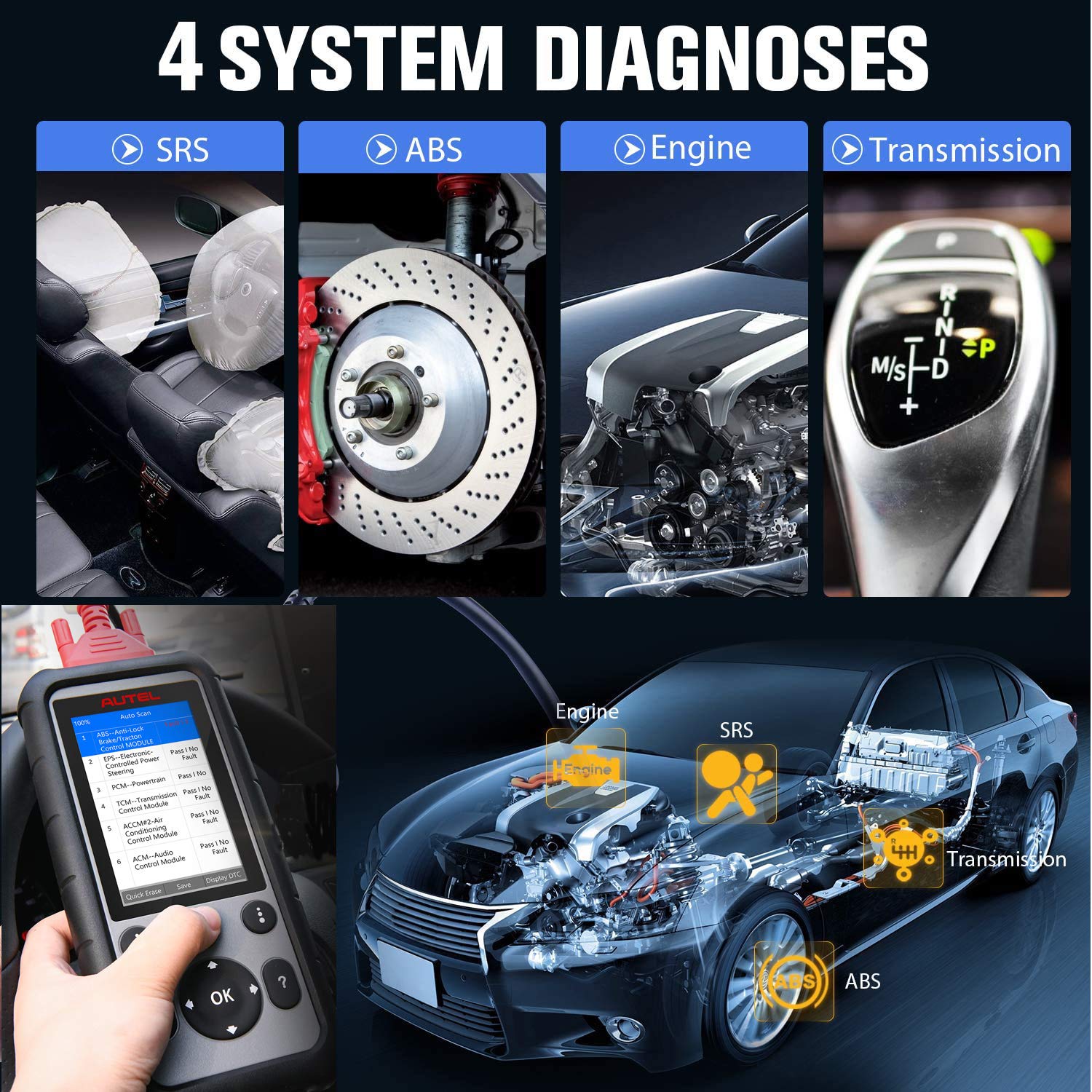 Amazon | Autel MaxiDiag MD806 OBD2 スキャナー 自動車スキャンツール